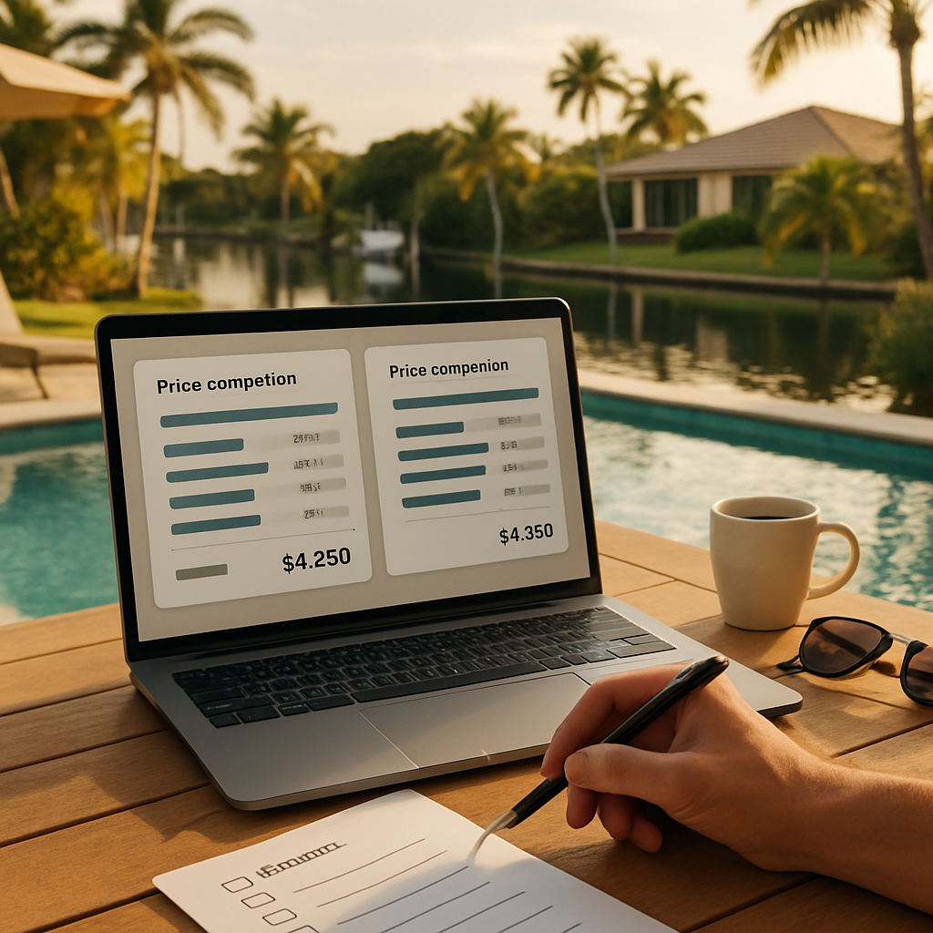 Preisvergleiche: Anbietern & Plattformen bei Villa Cape Coral4U